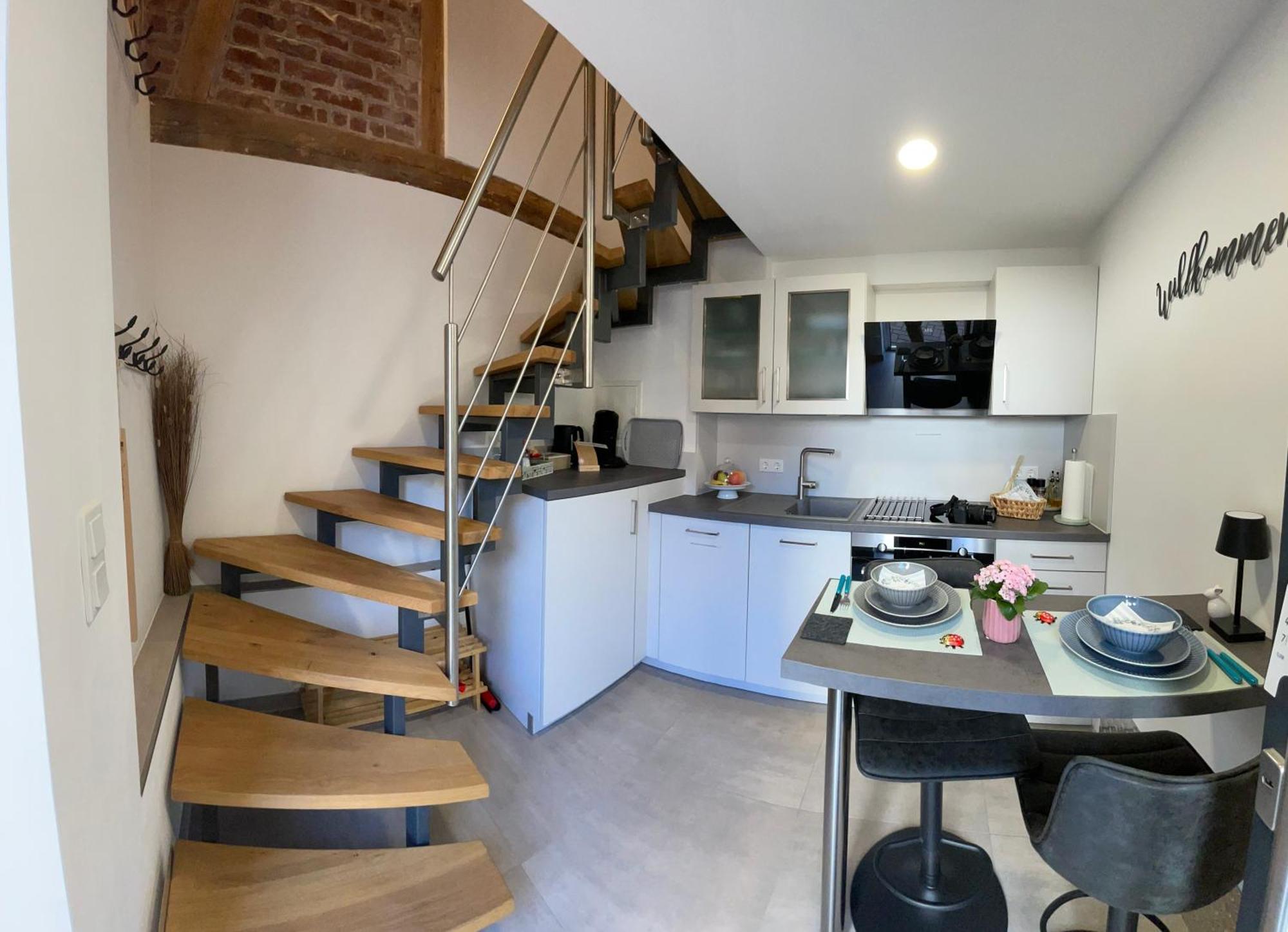 Charmantes Luxus Maisonette- Apartement บัดแฮร์สเฟลด์ ภายนอก รูปภาพ